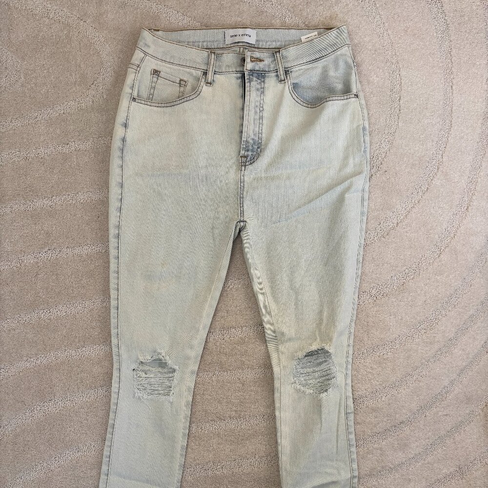 Sene x Emma Busted Knee Skinnies